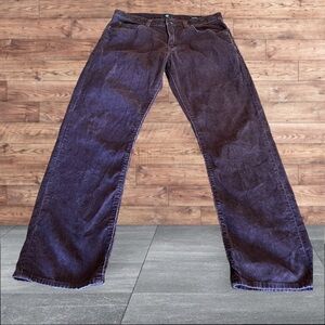 Gap Men’s 5 Pocket Straight Fit Corduroy Pants Sonoma Wine Size 33/30